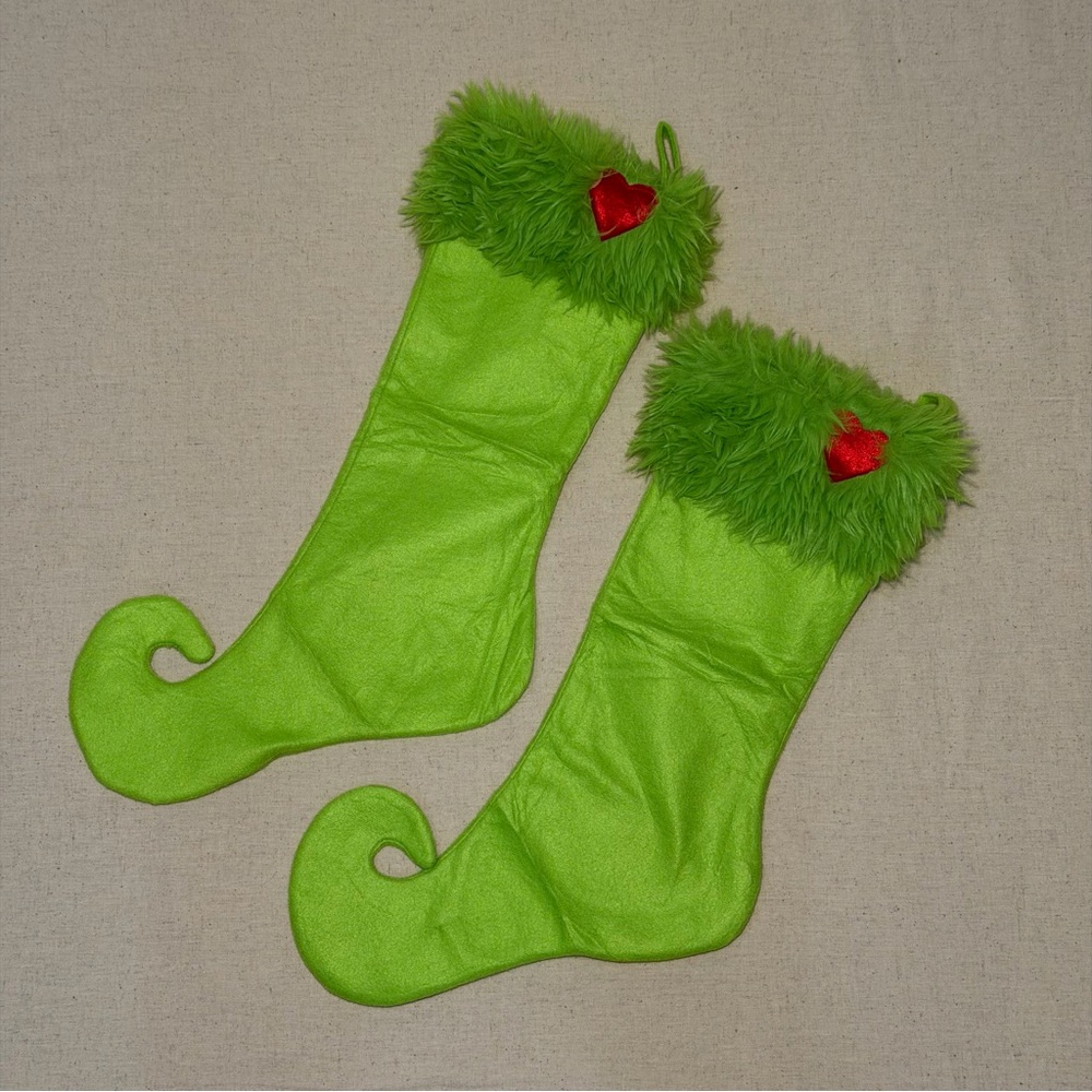 The Grinch Fuzzy Christmas Stocking